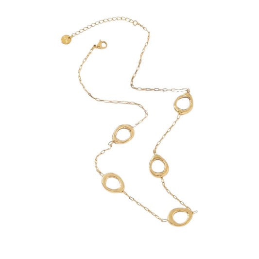 Multi Hoops Necklace Gold