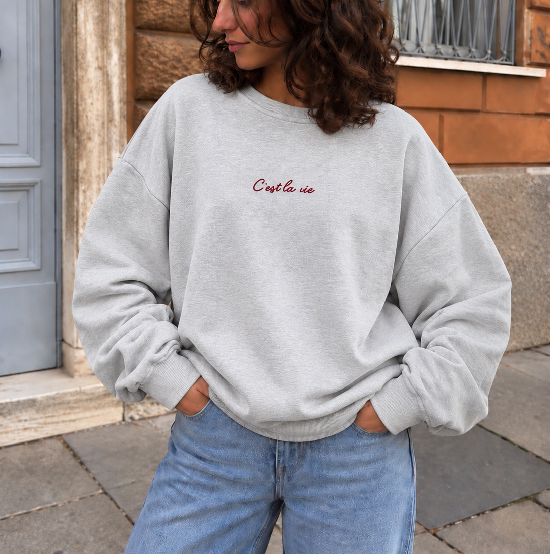 C’est La Vie Sweater Grey