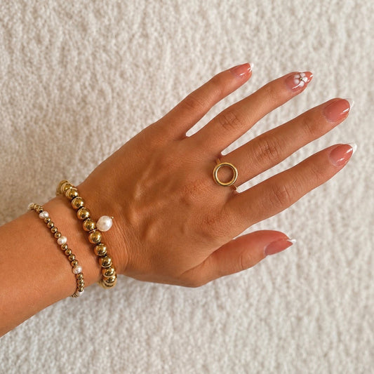 Mini Hoop Ring Gold