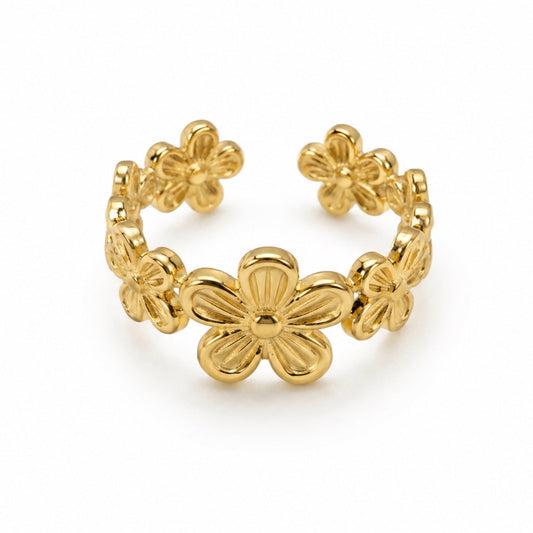Sophie Flower Ring Gold