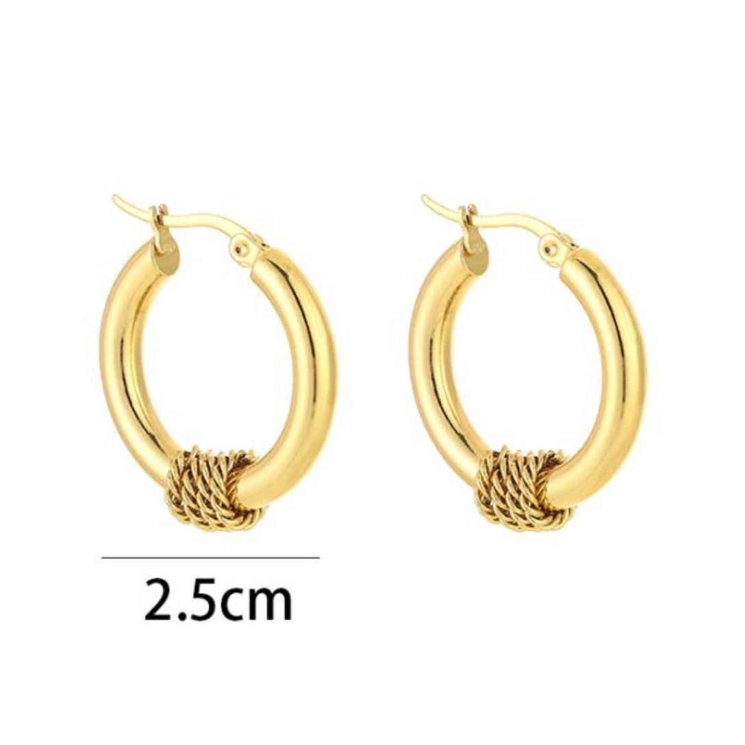Ella Hoop Earrings Gold