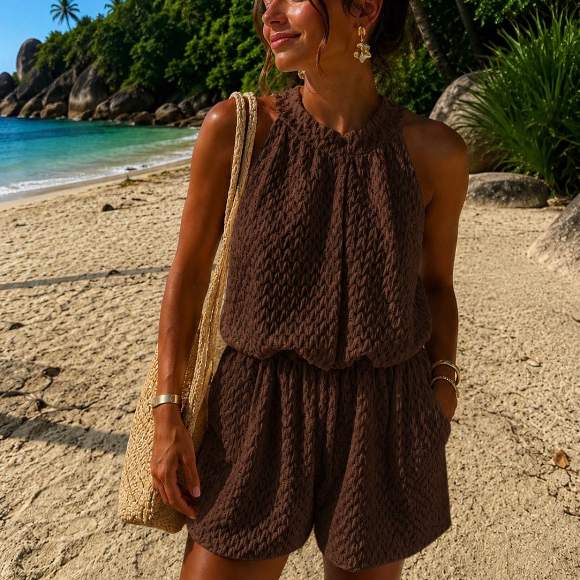 Romy Jumpsuit Brown