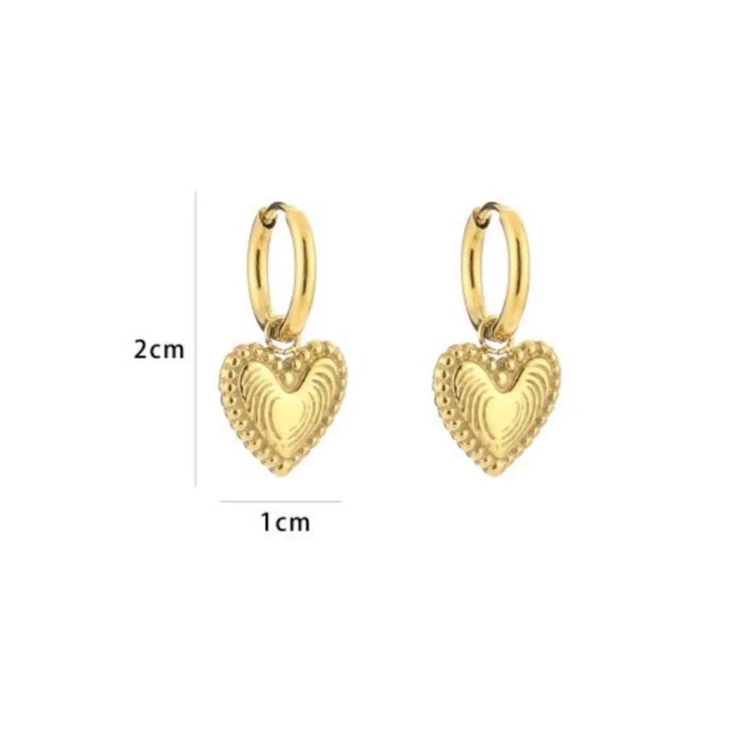 Little Heart Earrings Gold