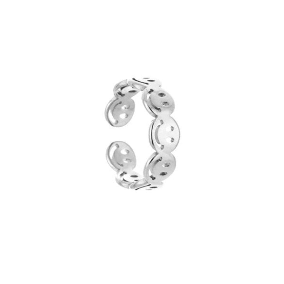 Smiley Ring Silver