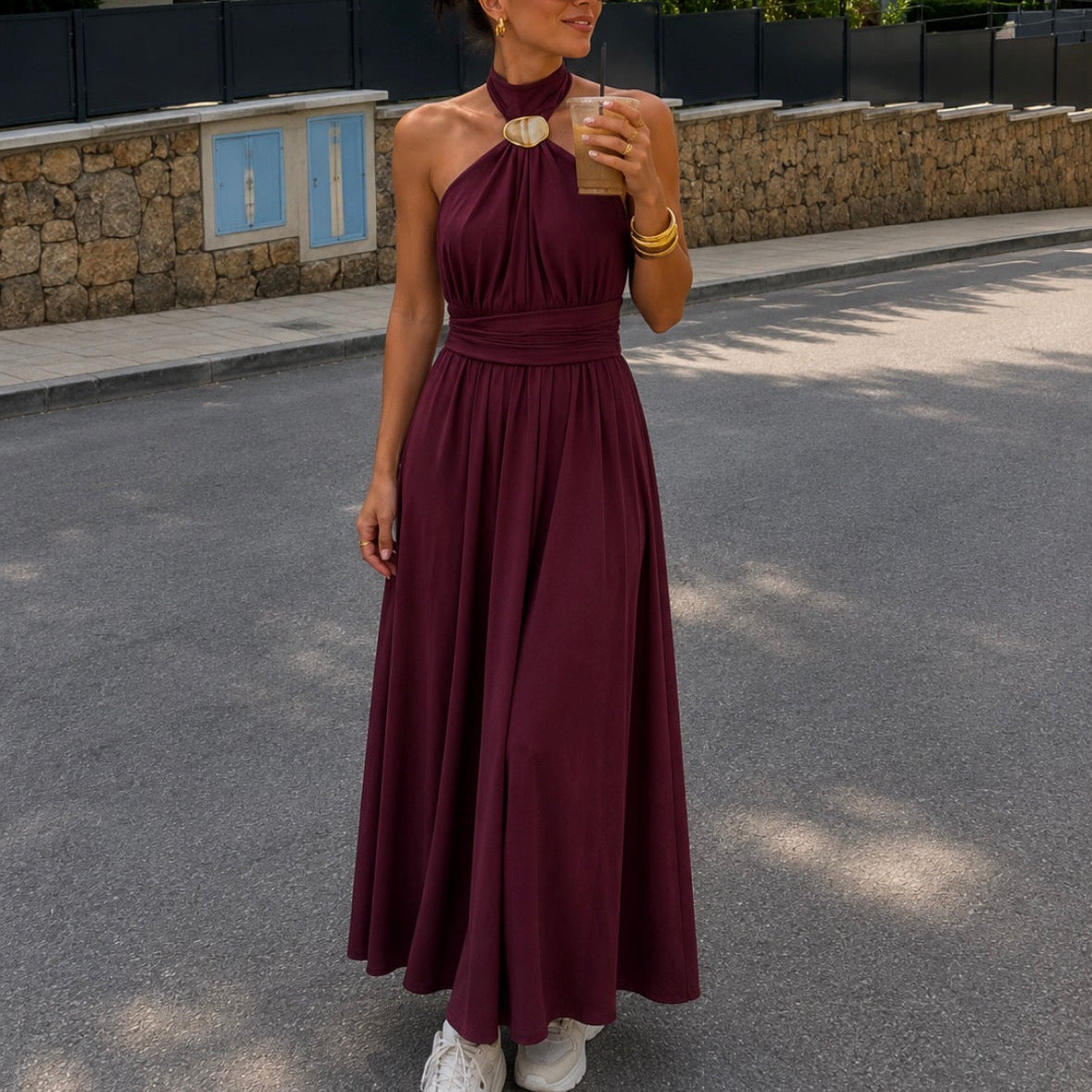 Valentina Dress Bordeaux