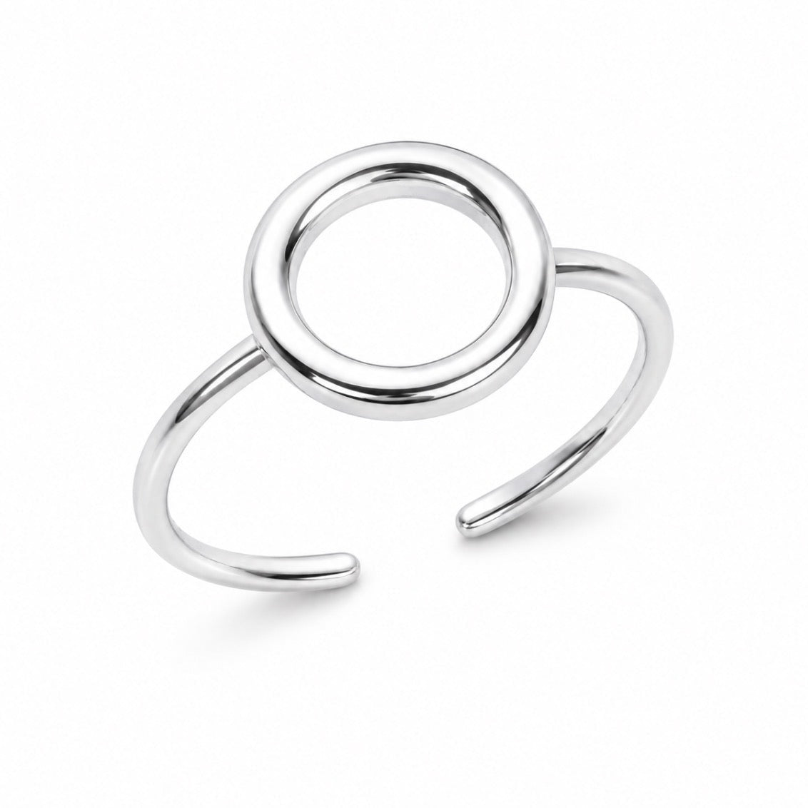 Mini Hoop Ring Silver