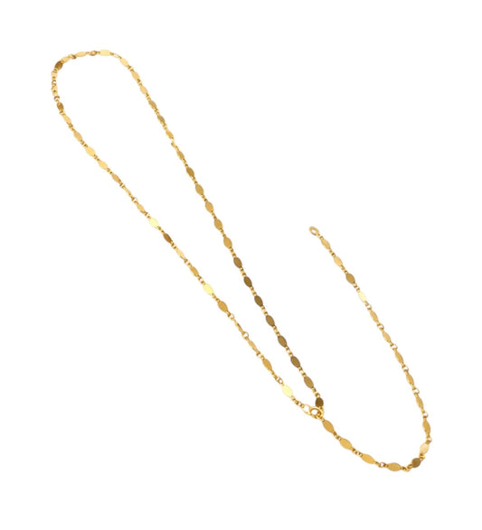 Simply Adjustable Y Necklace Gold