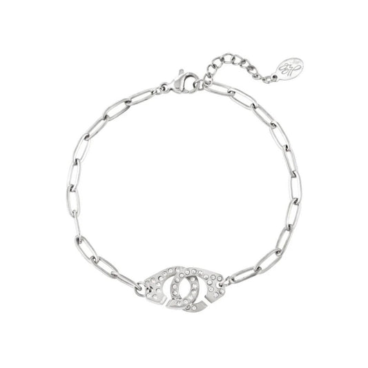 Sparkle Linked Bracelet Silver