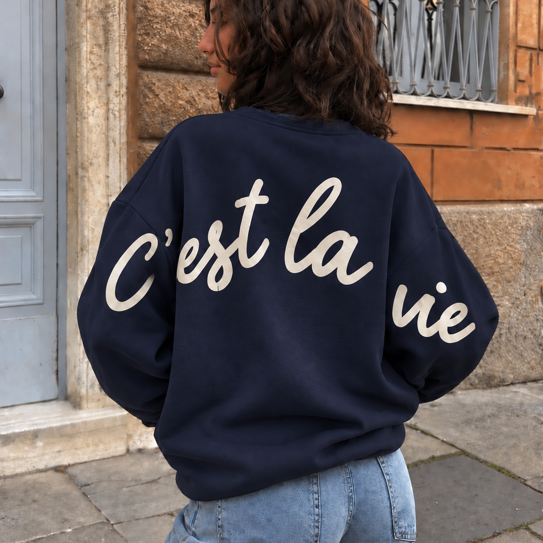 C’est La Vie Sweater Navy