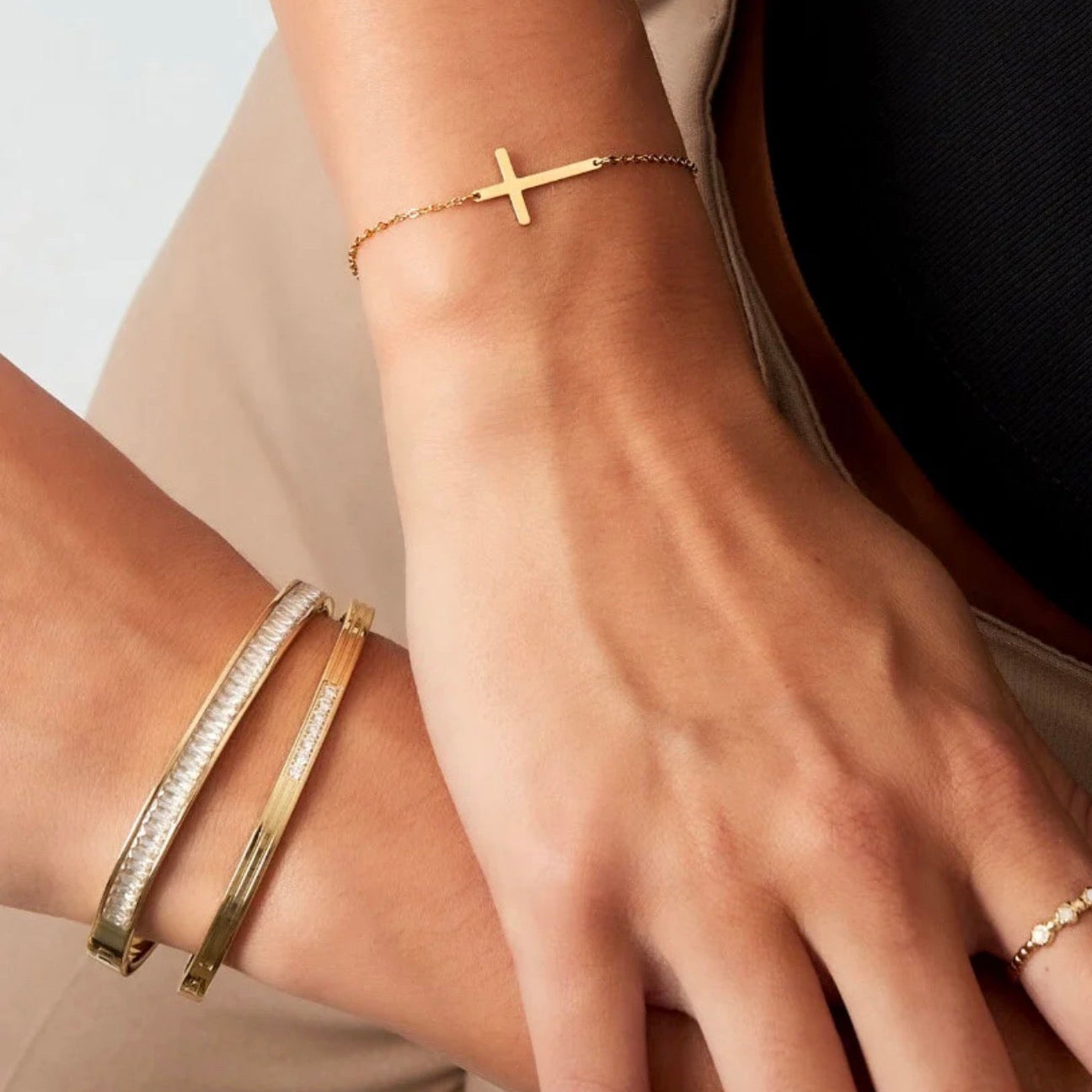 Cross Bracelet Silver