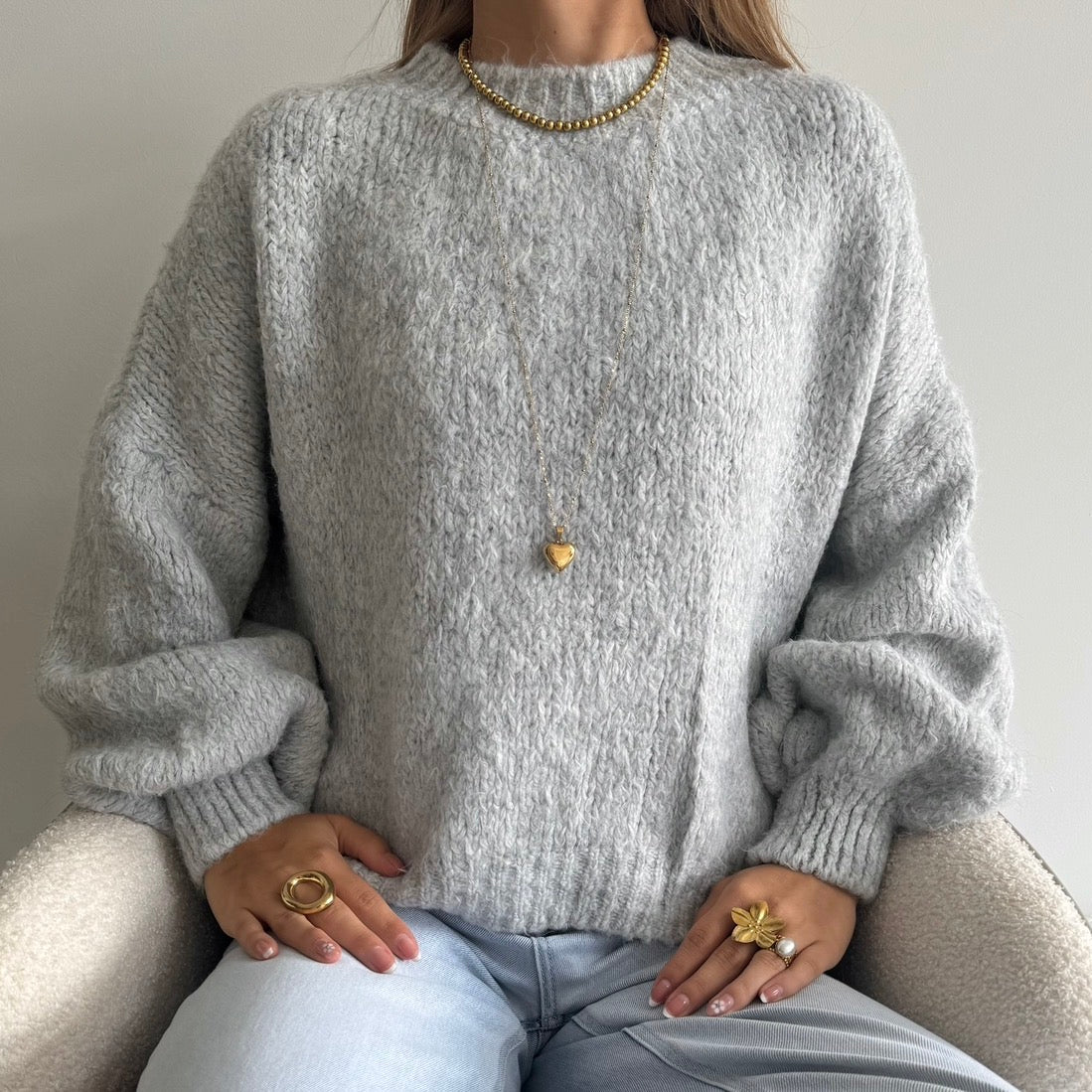 Millie Sweater Light Grey