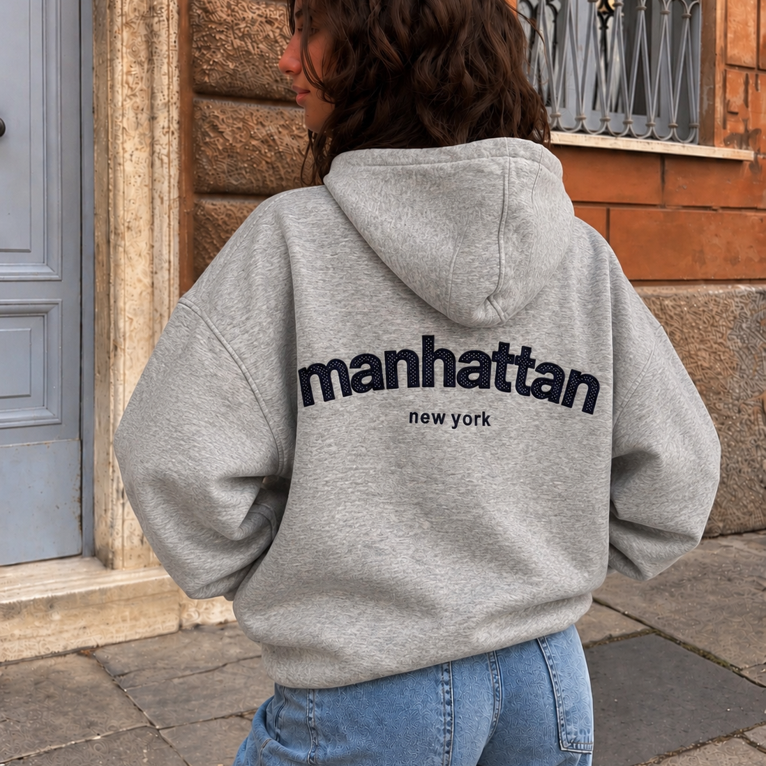 Manhattan Hoodie Grey