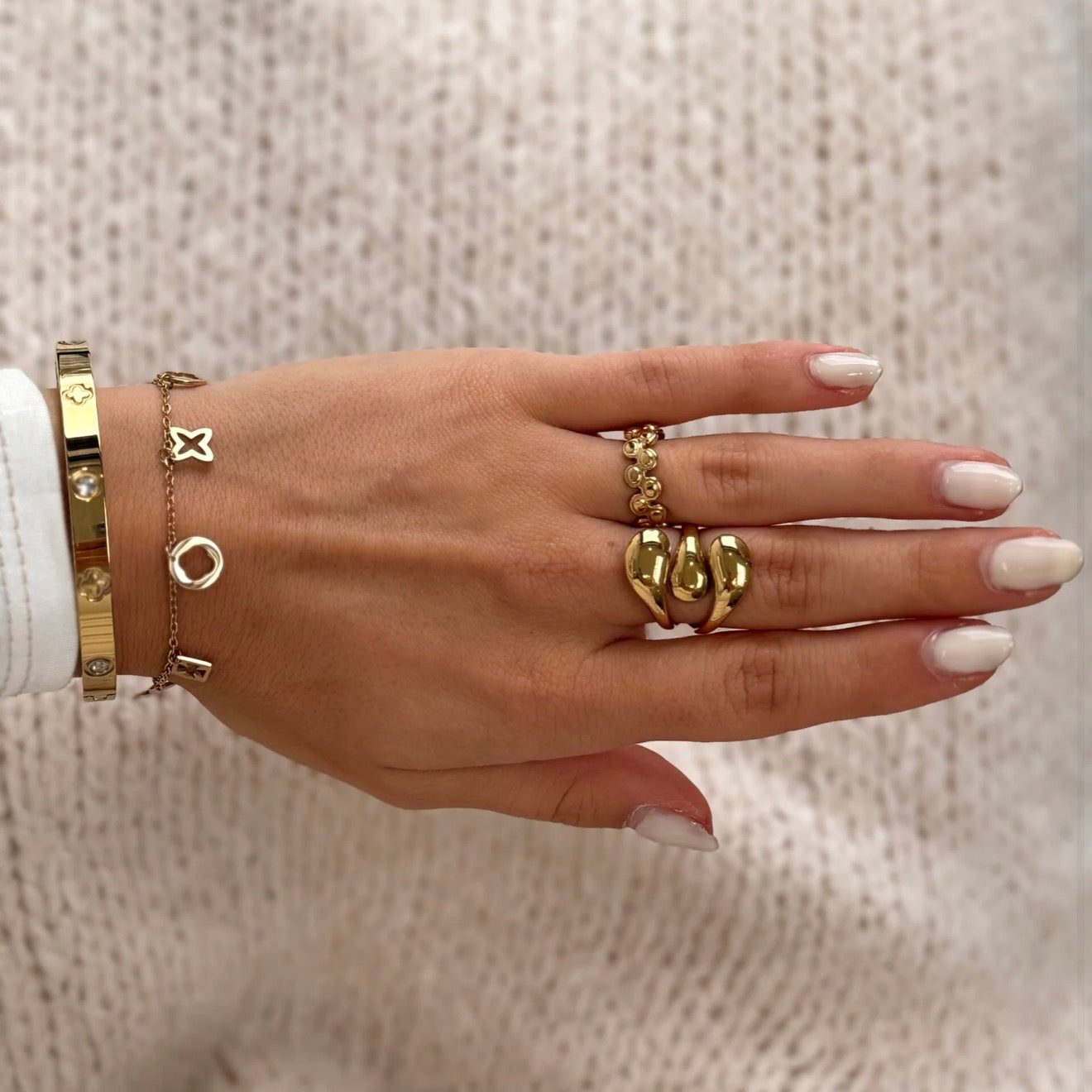 Dots Ring Gold