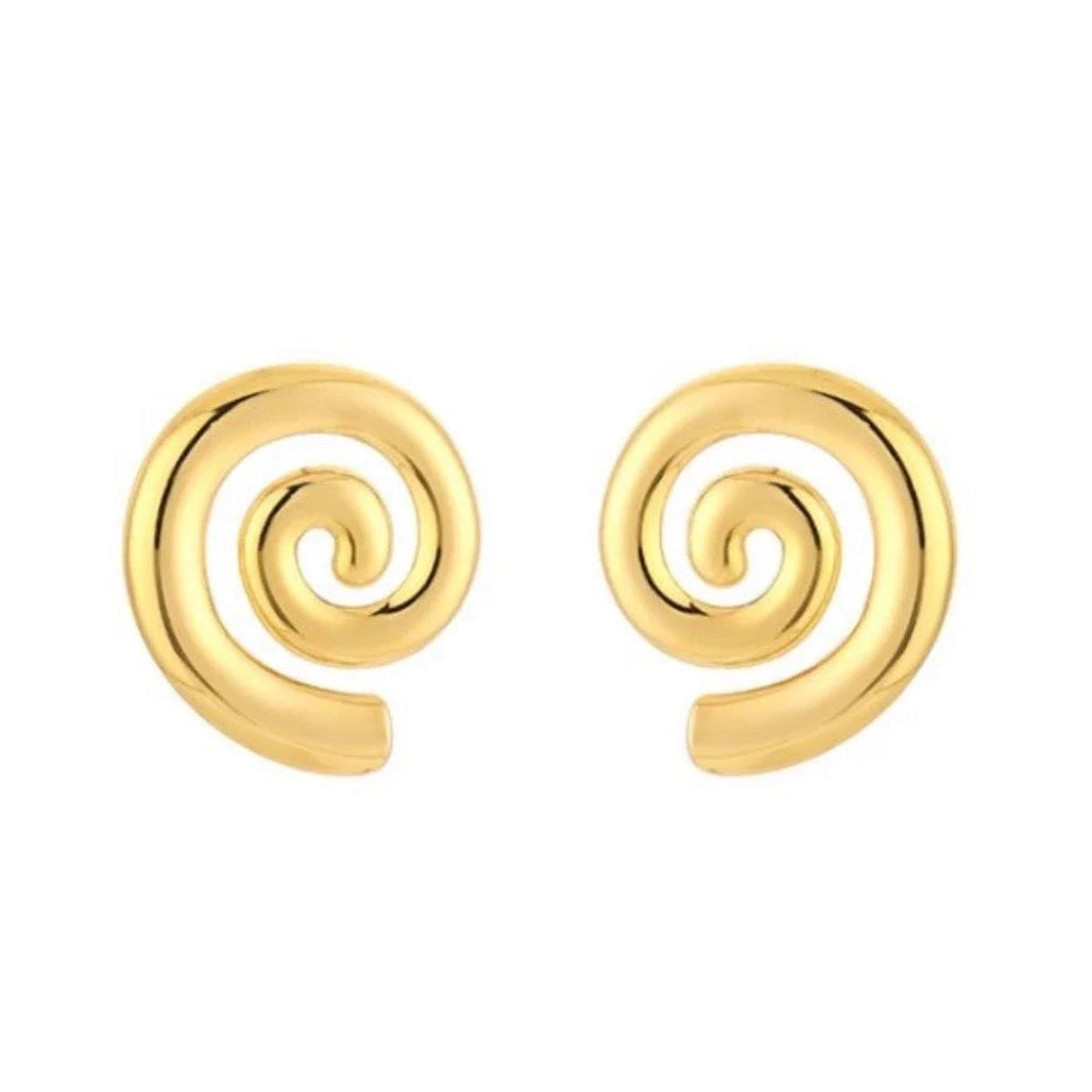 Spiral Earrings Gold