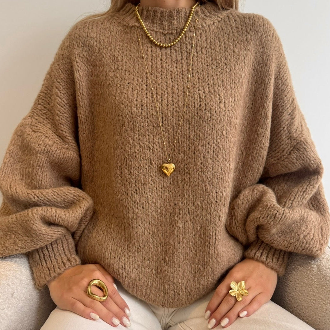Millie Sweater Teddy Brown