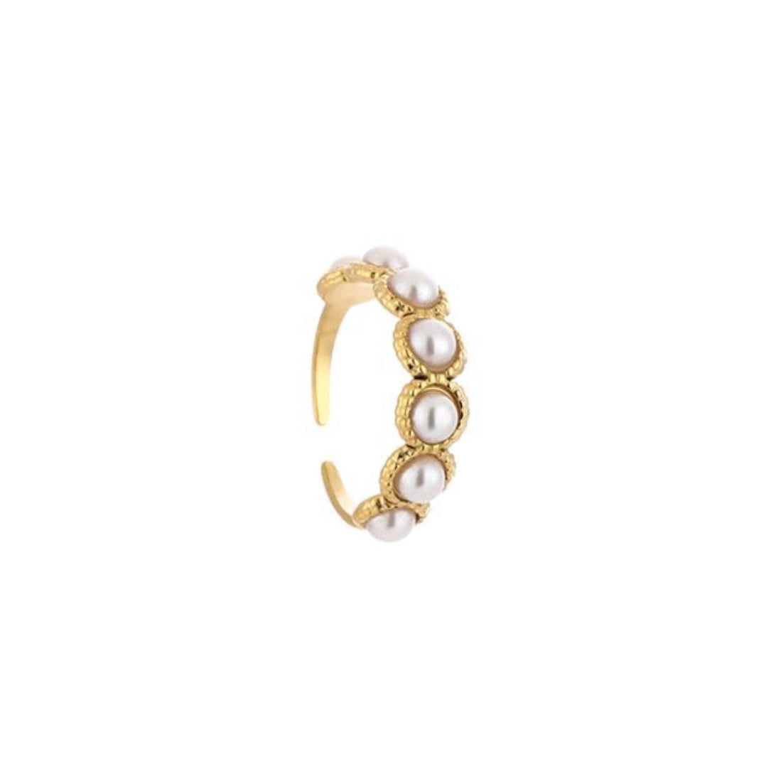 Multi pearl Ring Gold