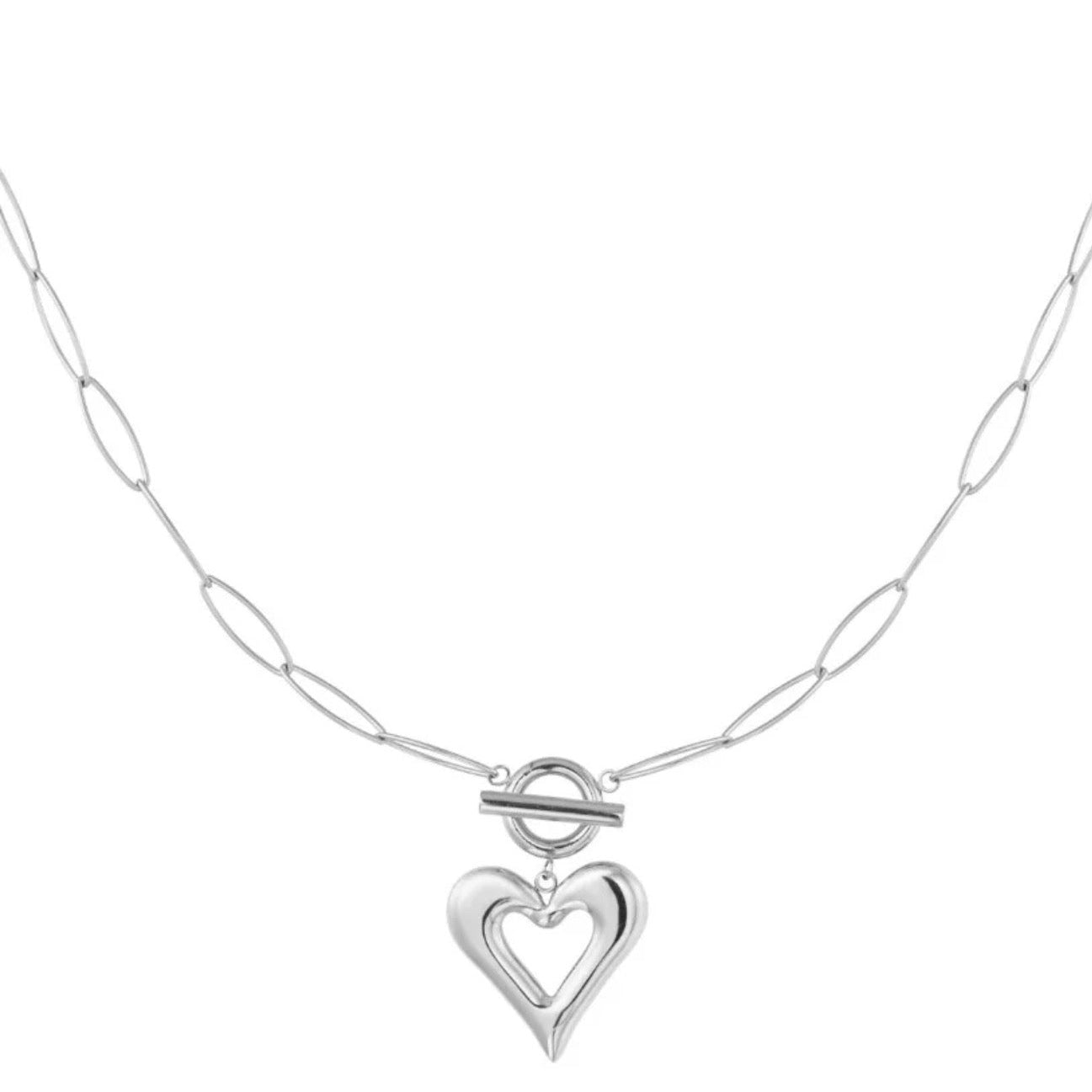 Iconic Heart Necklace Silver
