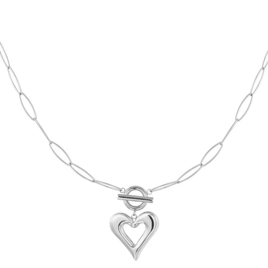 Iconic Heart Necklace Silver