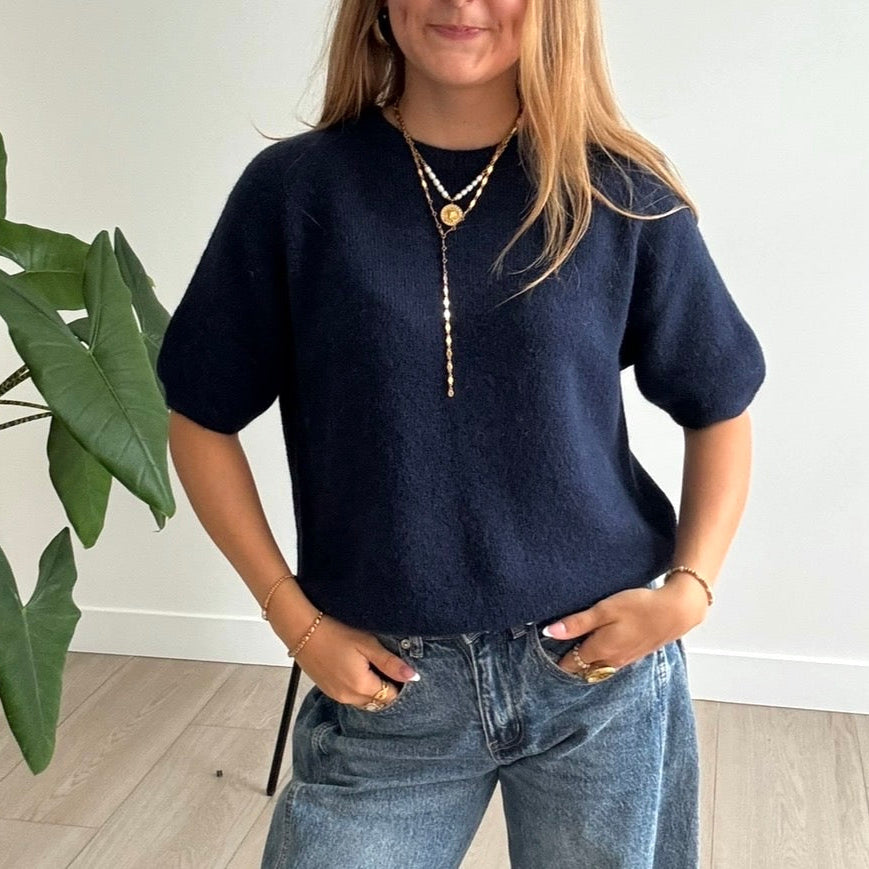 Livia Top Navy