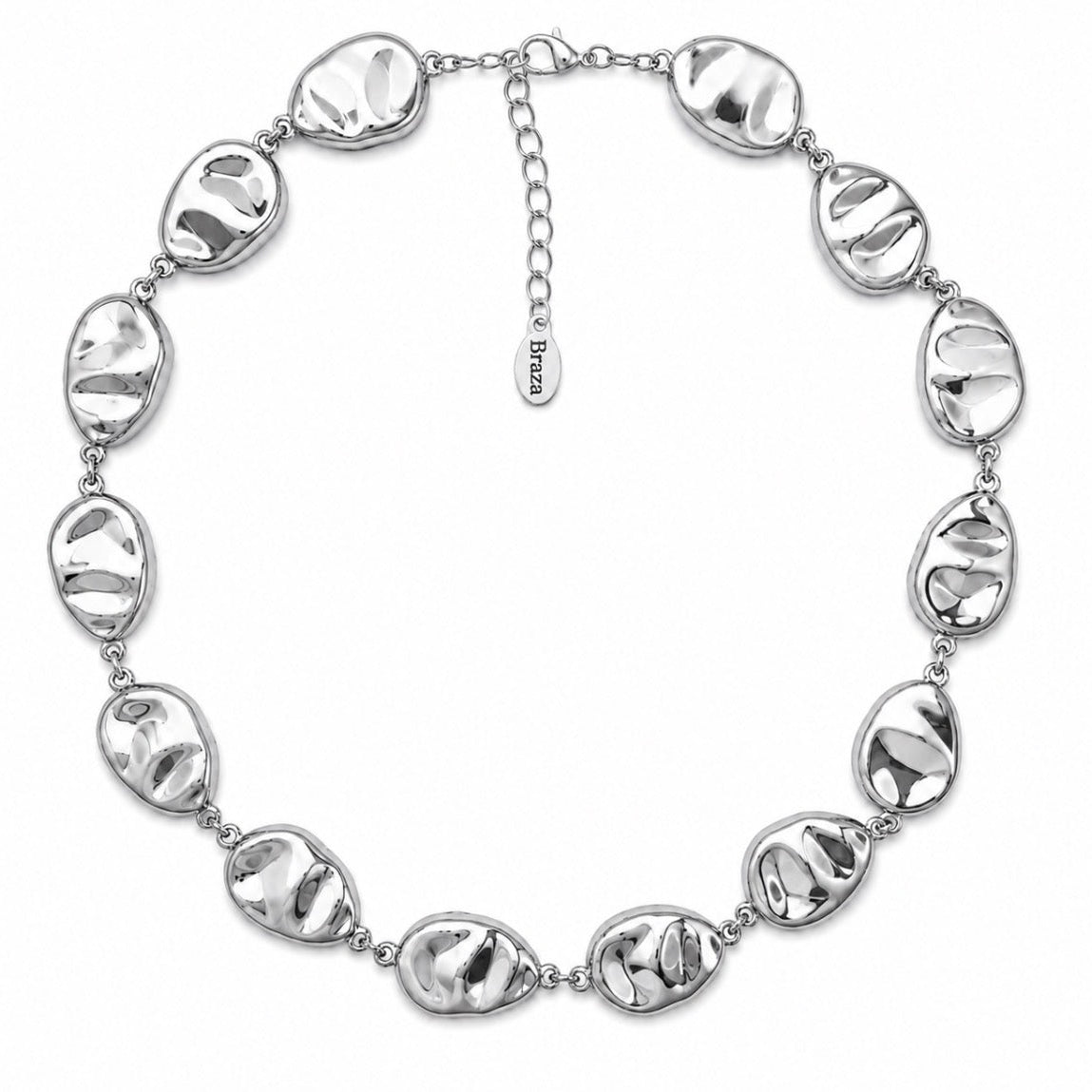 Rock Necklace Silver