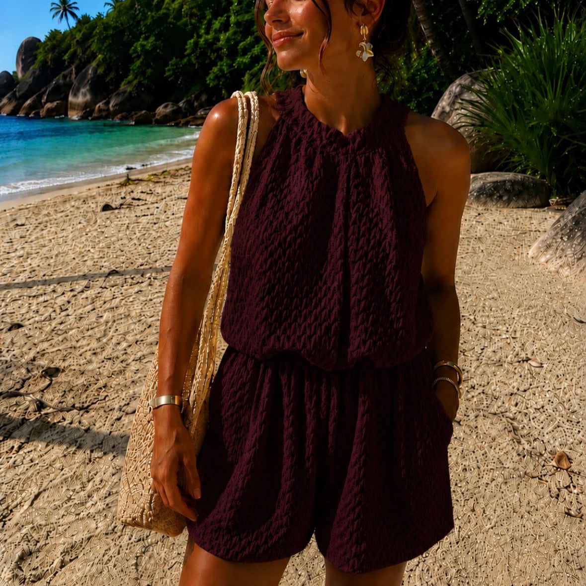 Romy Jumpsuit Bordeaux
