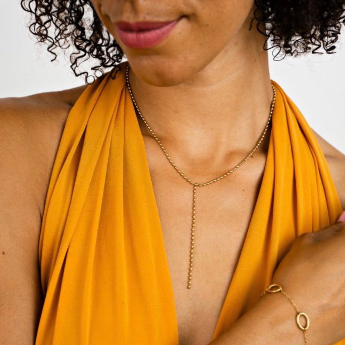 Simply Mini Dots Y Necklace
