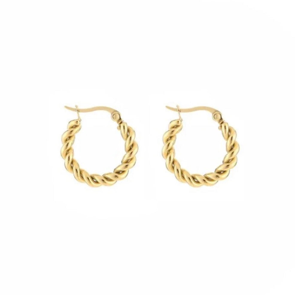 Twisted Hoops Gold