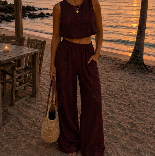 Moonlight Jumpsuit Bordeaux