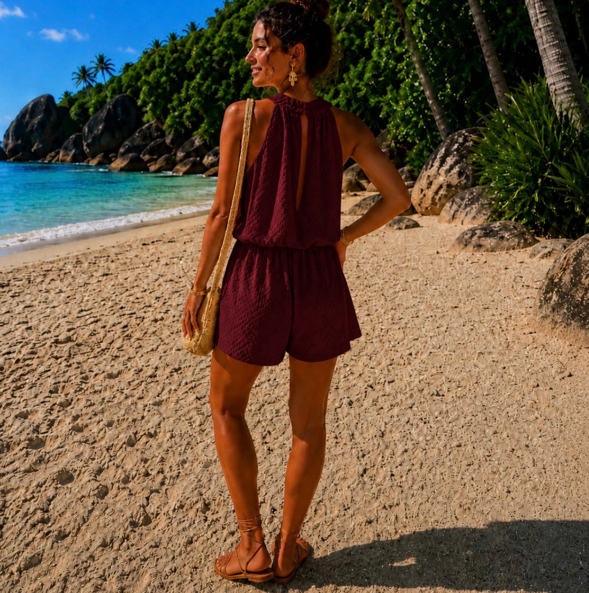 Romy Jumpsuit Bordeaux