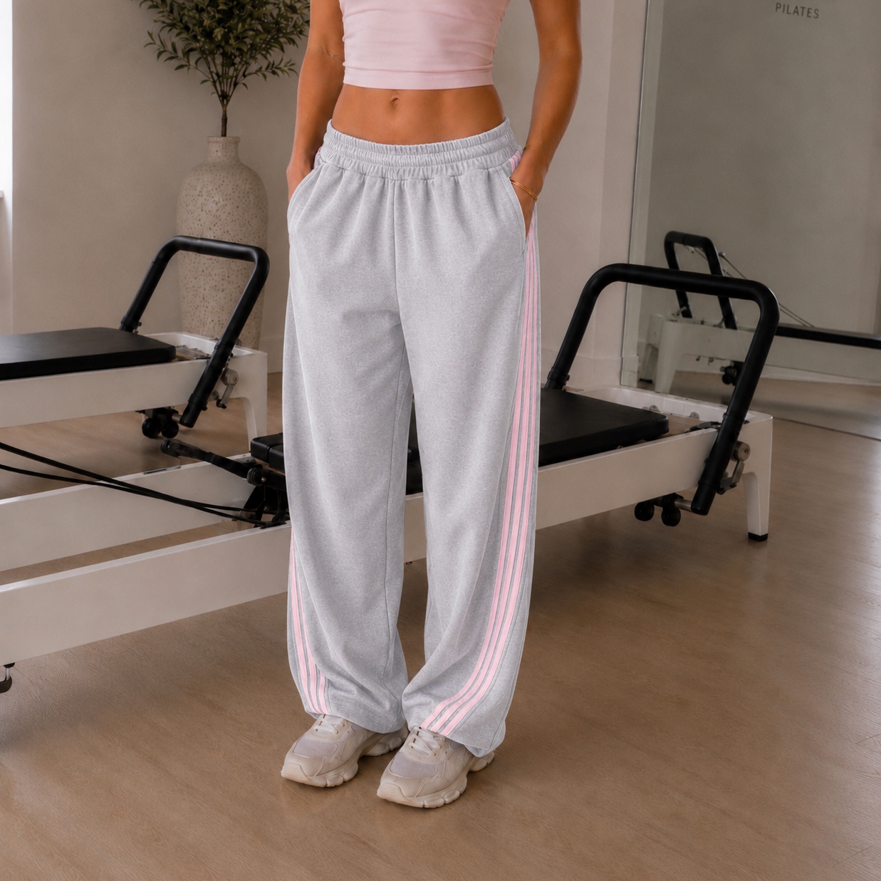 Braza Jogging Grey & Pink