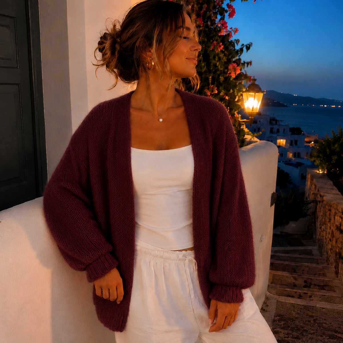 Millie Vest Bordeaux