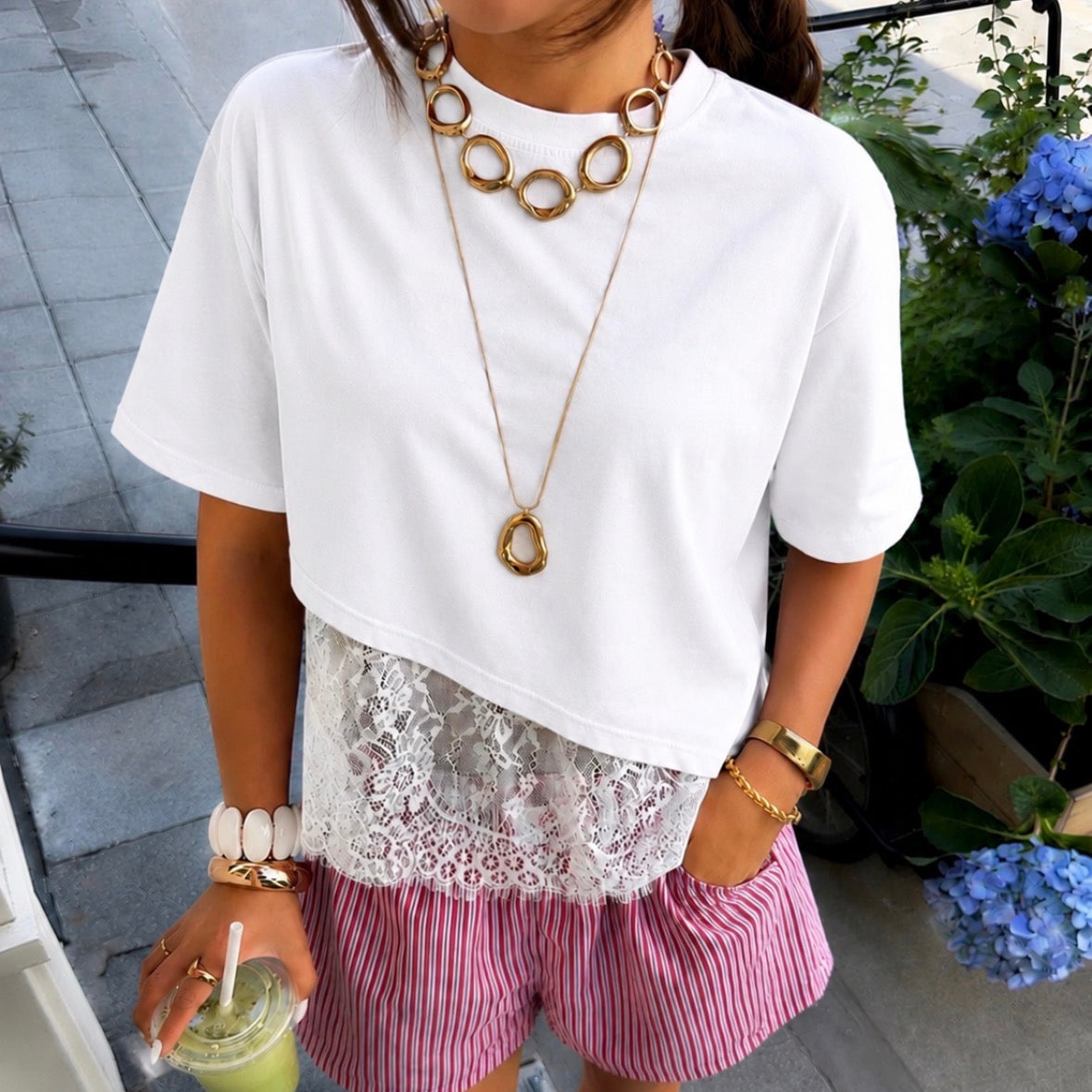 Lacy T-shirt White