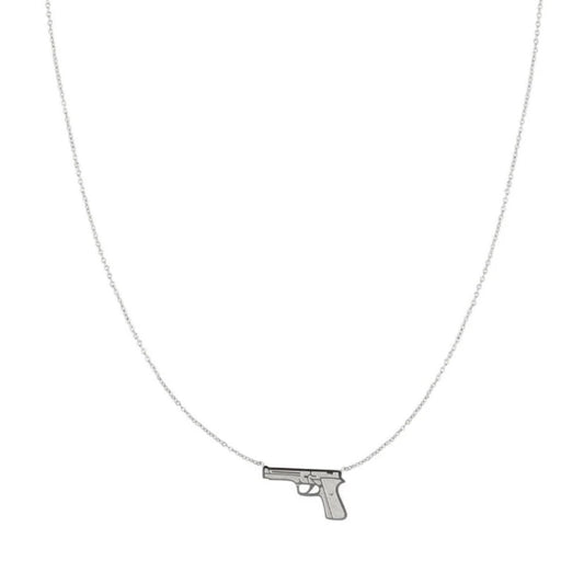 Dress to Kill Necklace Silver