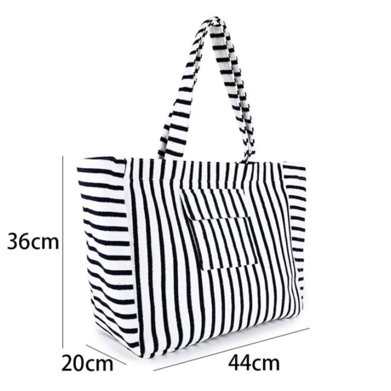 Beach Bag Blue & White