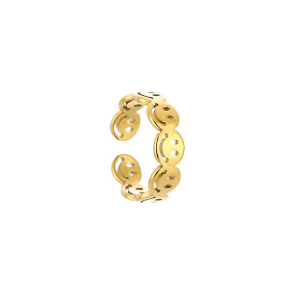 Smiley Ring Gold