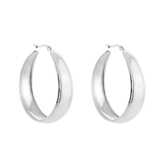Elegant Hoops Silver