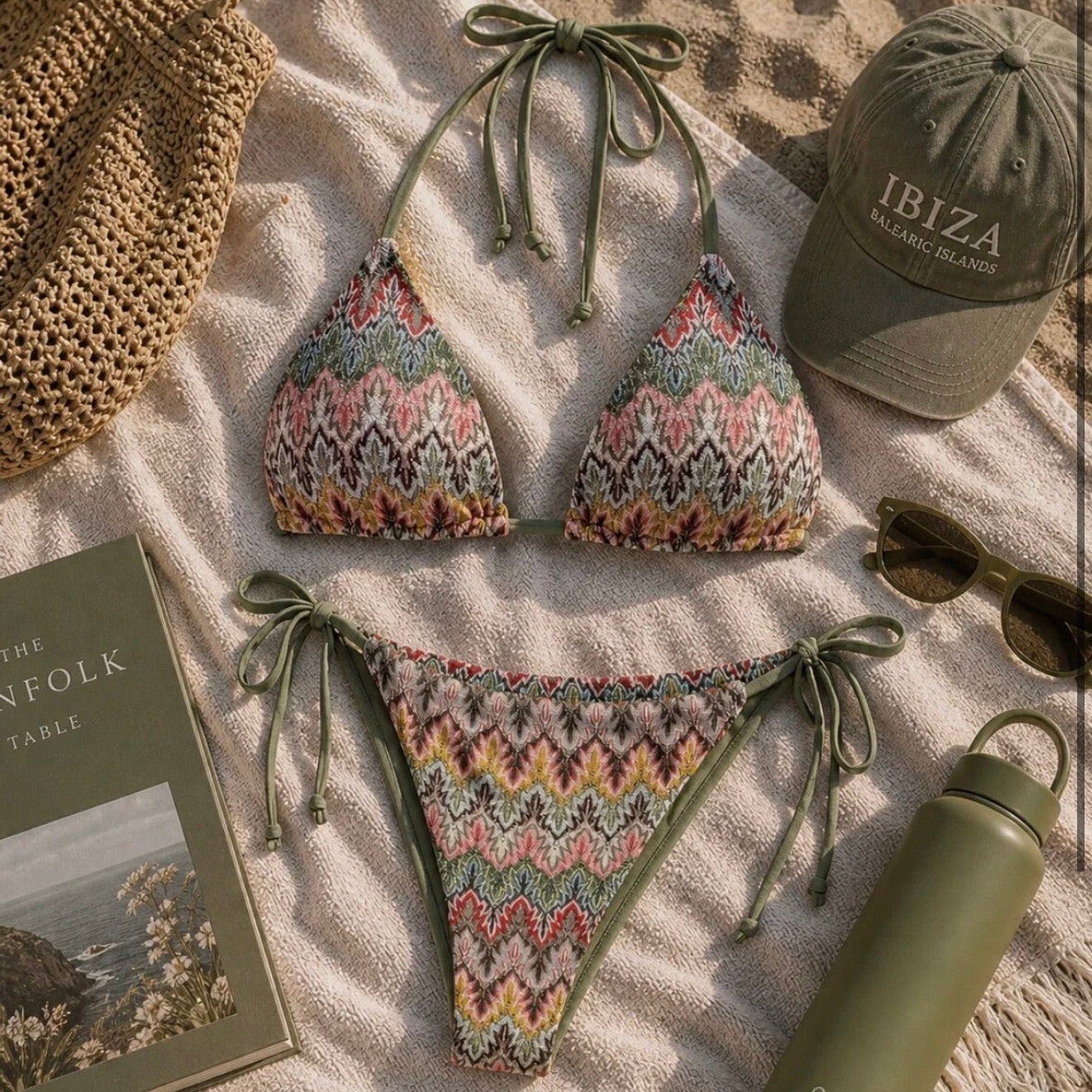 Tropical Bikini Green