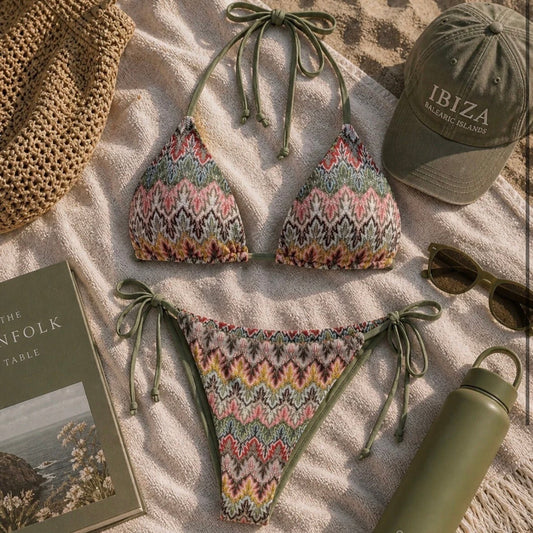 Tropical Bikini Green