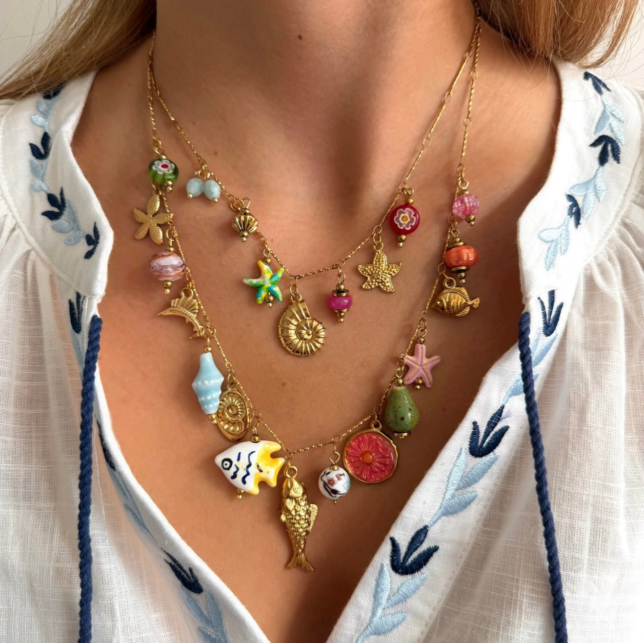 Ibiza Necklace Coral