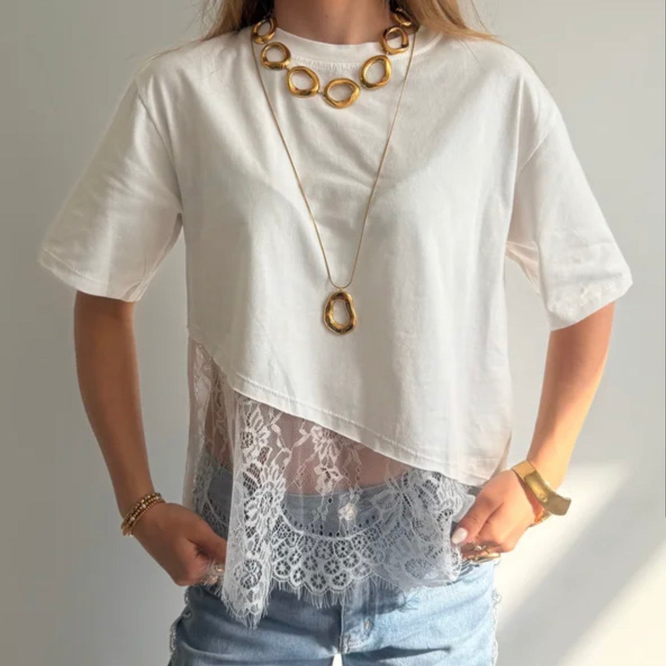 Lacy T-shirt White