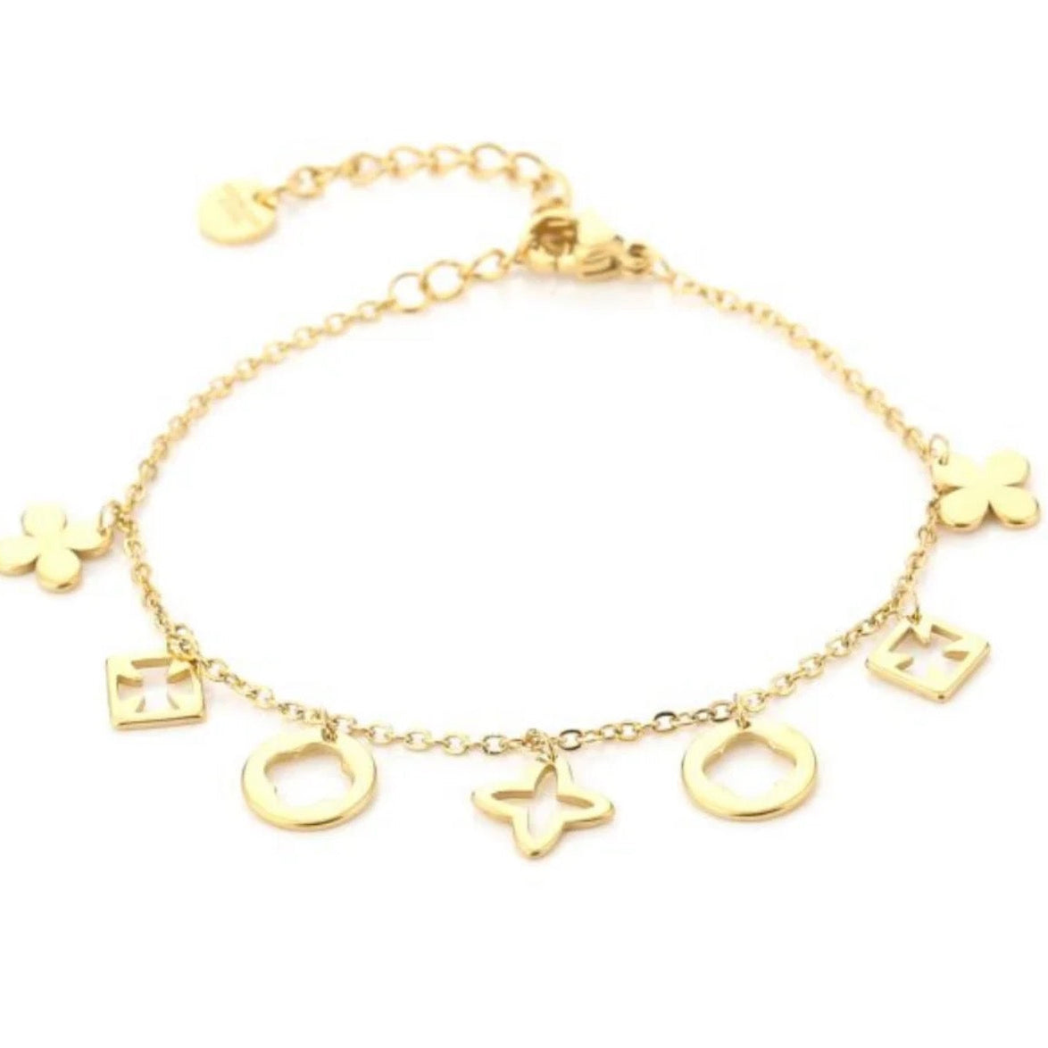Multi Clover Bracelet Gold