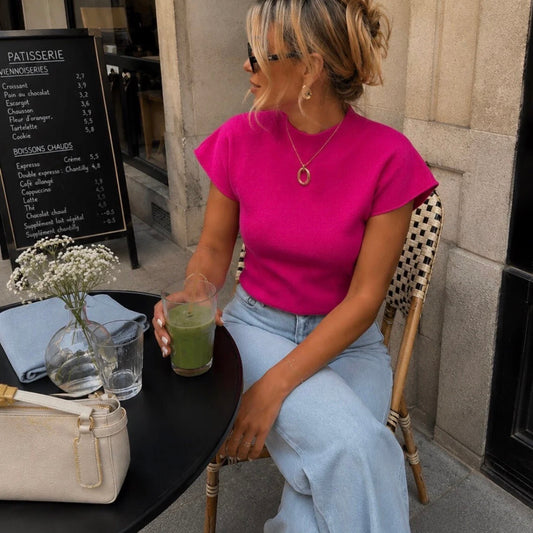 Annelore Top Fuschia