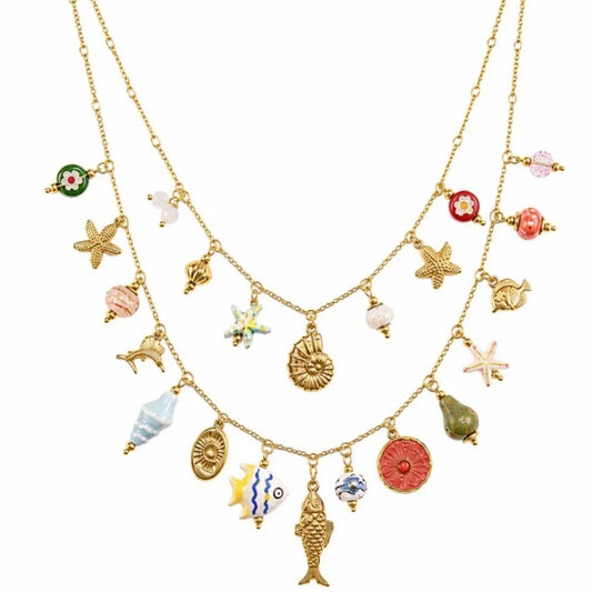 Ibiza Necklace Coral