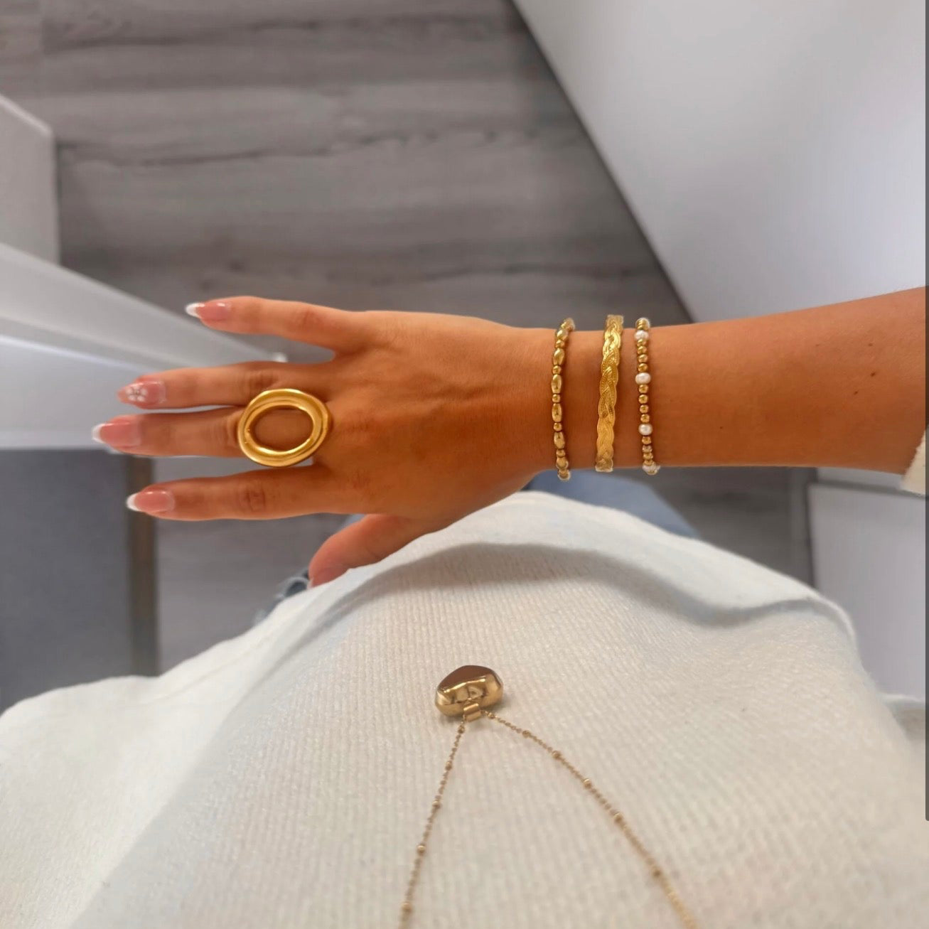 Pearls Bracelet Gold