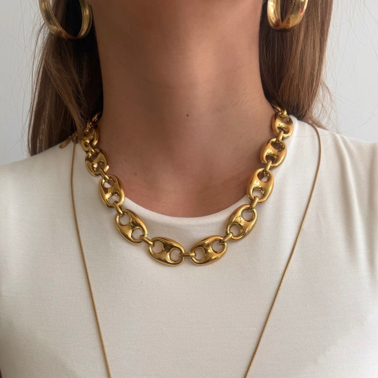 Statement Good Life Necklace Gold