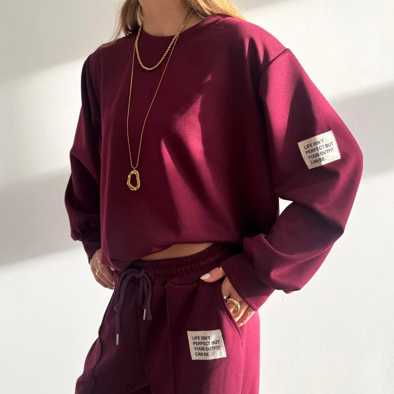 Michelle Comfy Set Bordeaux