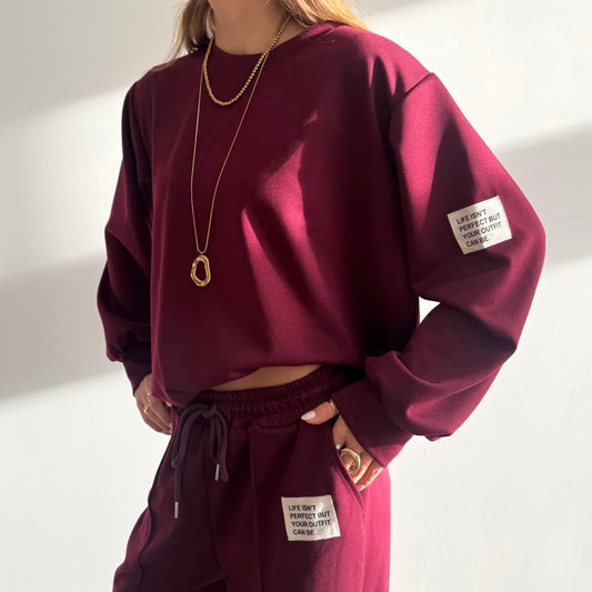 Michelle Comfy Set Bordeaux