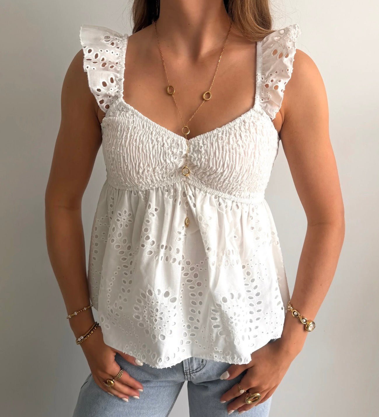 Isadore Blouse White