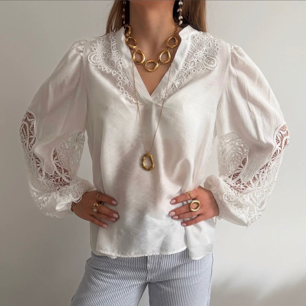 Chelsey Blouse White