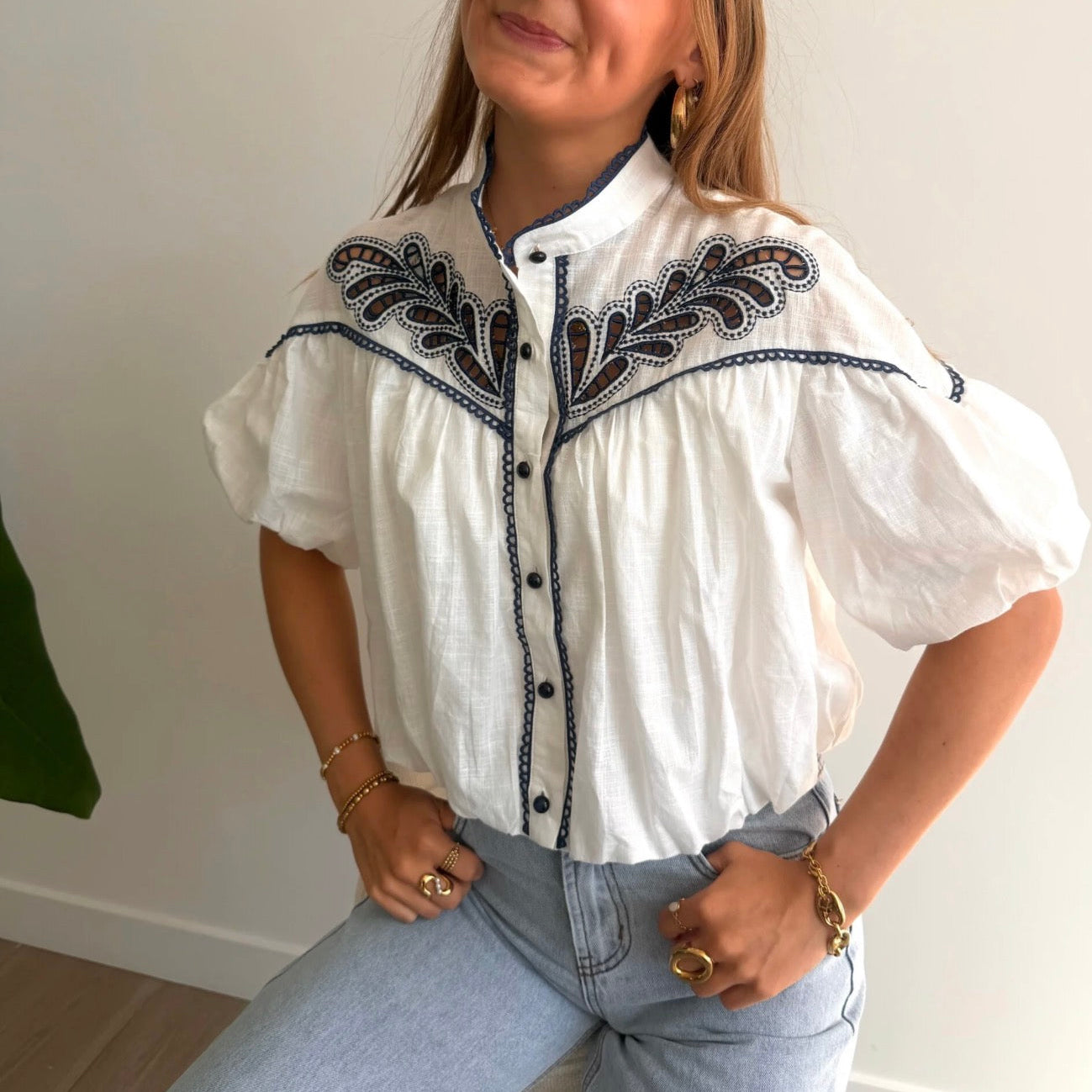 Poppy Blouse Blue